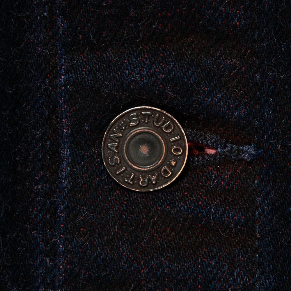 ベンガラ染めデニムジャケット【D4621】