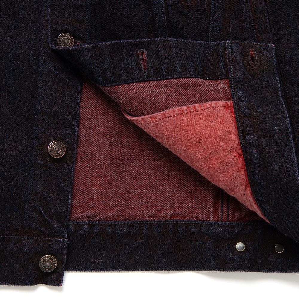 ベンガラ染めデニムジャケット【D4621】