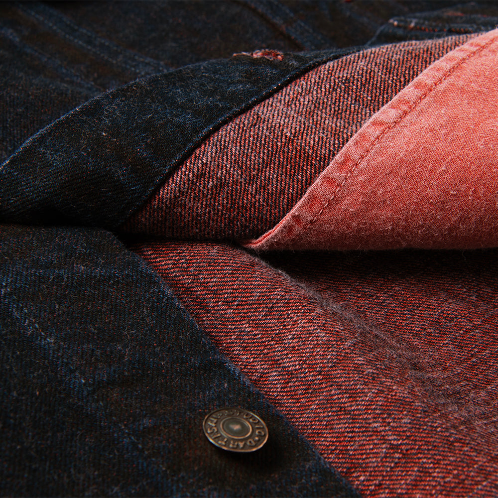 ベンガラ染めデニムジャケット【D4621】