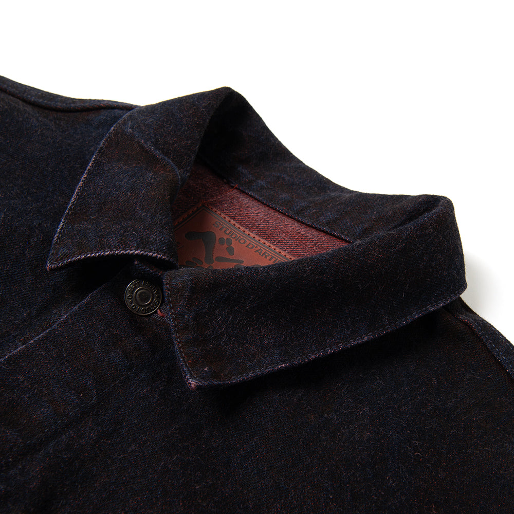 ベンガラ染めデニムジャケット【D4621】