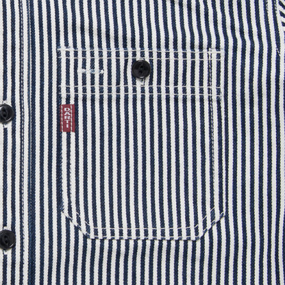 14ozヒッコリーワークシャツ【D5335H】