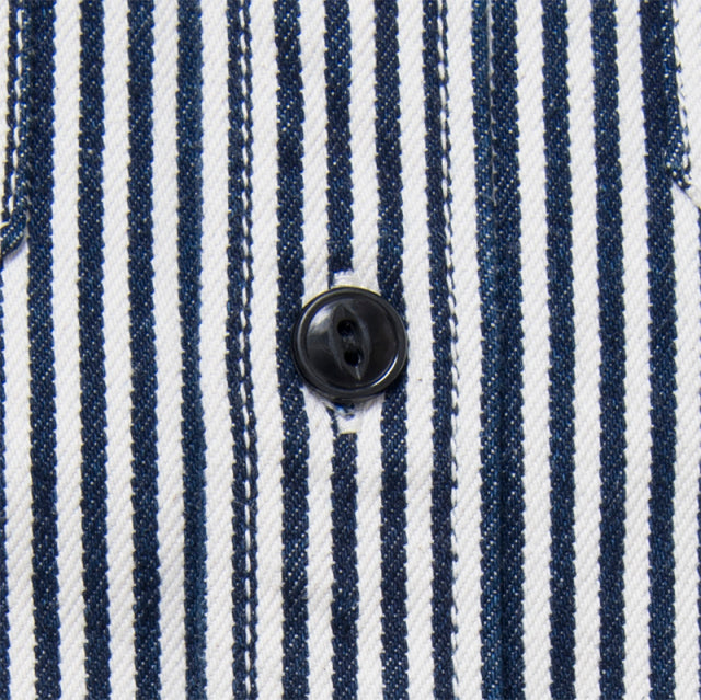 14ozヒッコリーワークシャツ【D5335H】