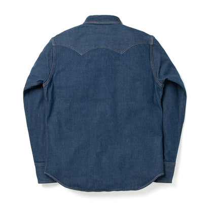 天然藍デニムウエスタンシャツ【D5701】