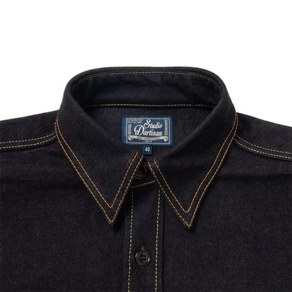 藍渋染めデニムシャツ【D5702】