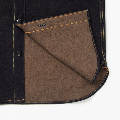 藍渋染めデニムシャツ【D5702】