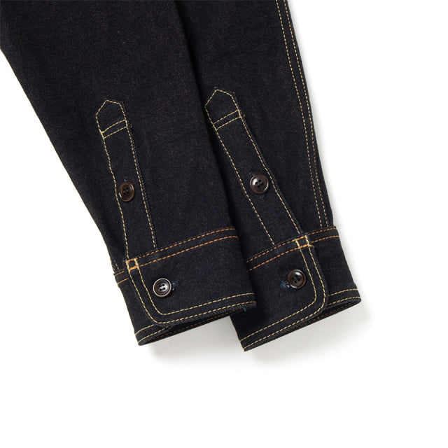 藍渋染めデニムシャツ【D5702】