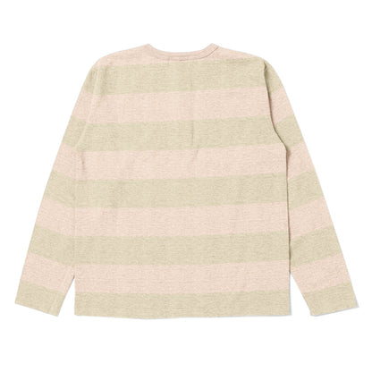 FOX吊り編みボーダーヘンリー長袖Tシャツ【FOX-014】