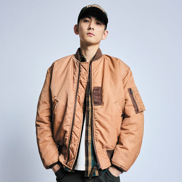 柿渋染めMA-1ジャケット【4599】