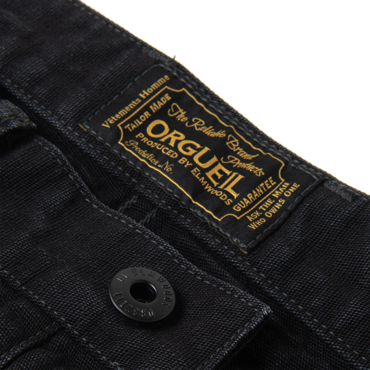 Sulfur Black Work Pants【OR-1137】