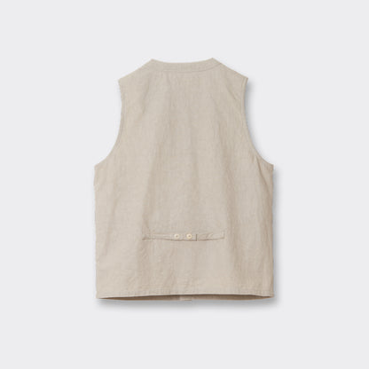 Cotton Linen Gilet 【OR-4314】