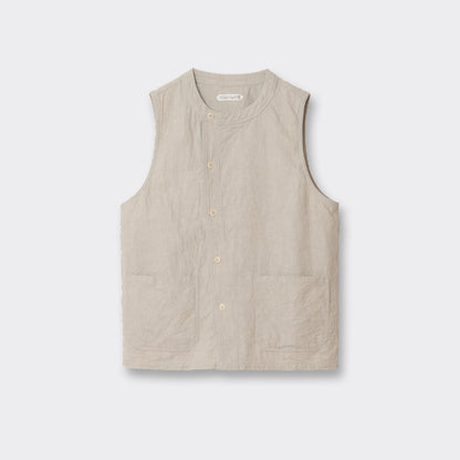 Cotton Linen Gilet 【OR-4314】