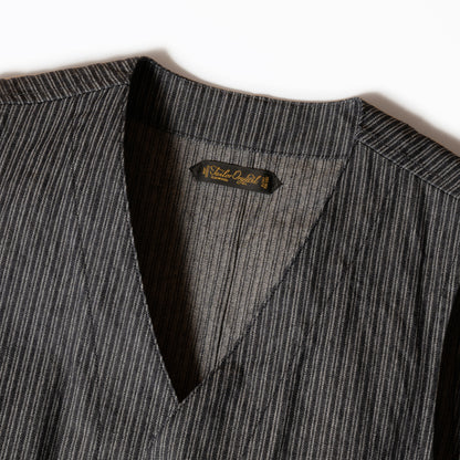 Indigo Dobby Gilet【OR-4326】