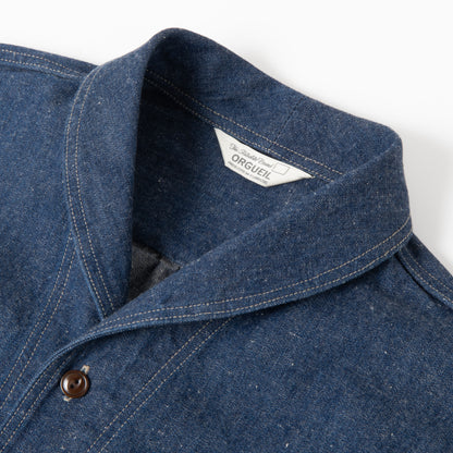 Shawl Collar Denim Work Shirt【OR-5127】