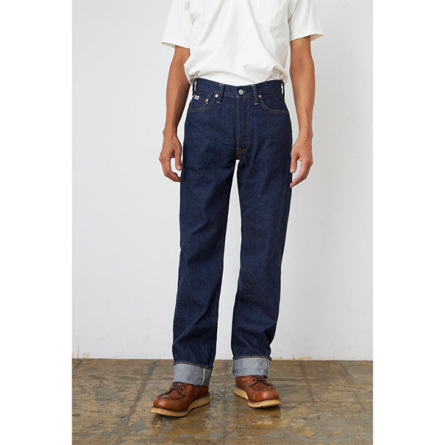 天然藍レギュラーストレートジーンズ【SD-801】