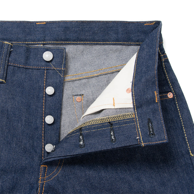 天然藍リラックステーパードジーンズ【SD-808】BIGサイズ