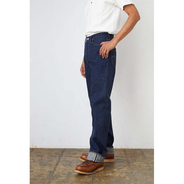 天然藍レギュラーストレートジーンズ【SD-801】BIGサイズ