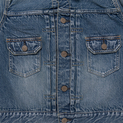 USEDクロップドデニムジャケット【SDL-4001U】