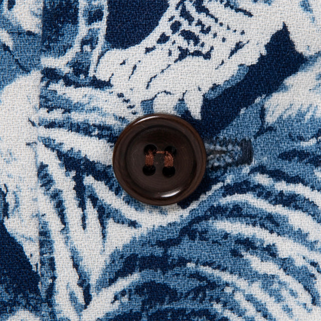 45th インディゴ百豚アロハシャツ【SP-091】