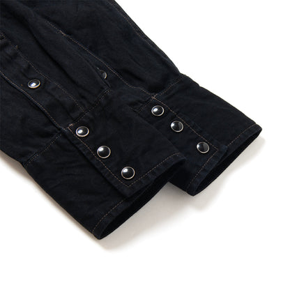 奄美泥染めインディゴデニムシャツ【SP-124】