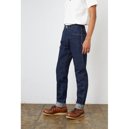 天然藍リラックステーパードジーンズ【SD-808】BIGサイズ