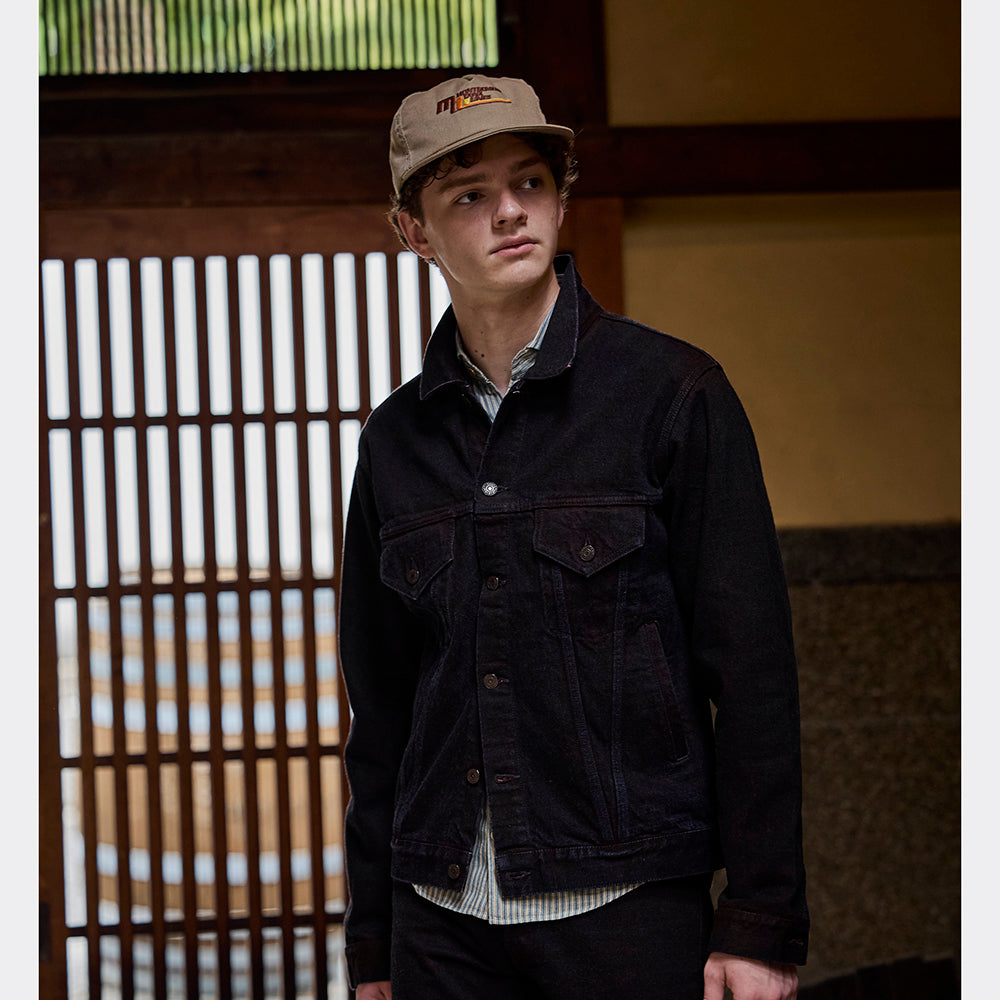 ベンガラ染めデニムジャケット【D4621】