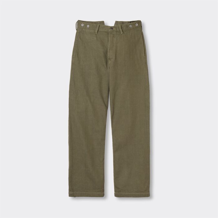 Green Denim Work Pants【OR-1114】
