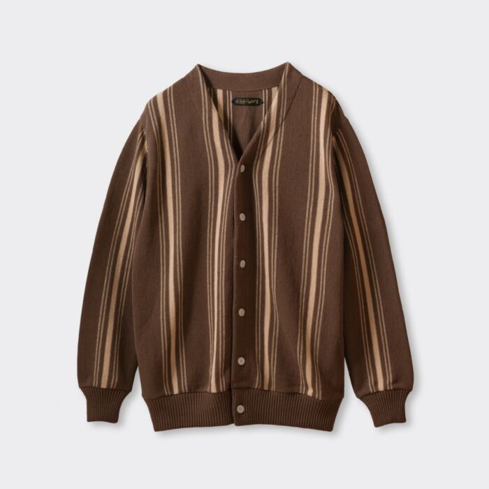 Stripe Knit Cardigan【OR-4293】