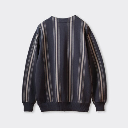 Stripe Knit Cardigan【OR-4293】